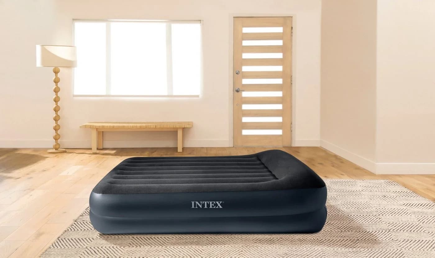 INTEX DuraBeam PillowRestRaised Luftbett Gr. 99 Blau mit Elektropumpe - Bild 2