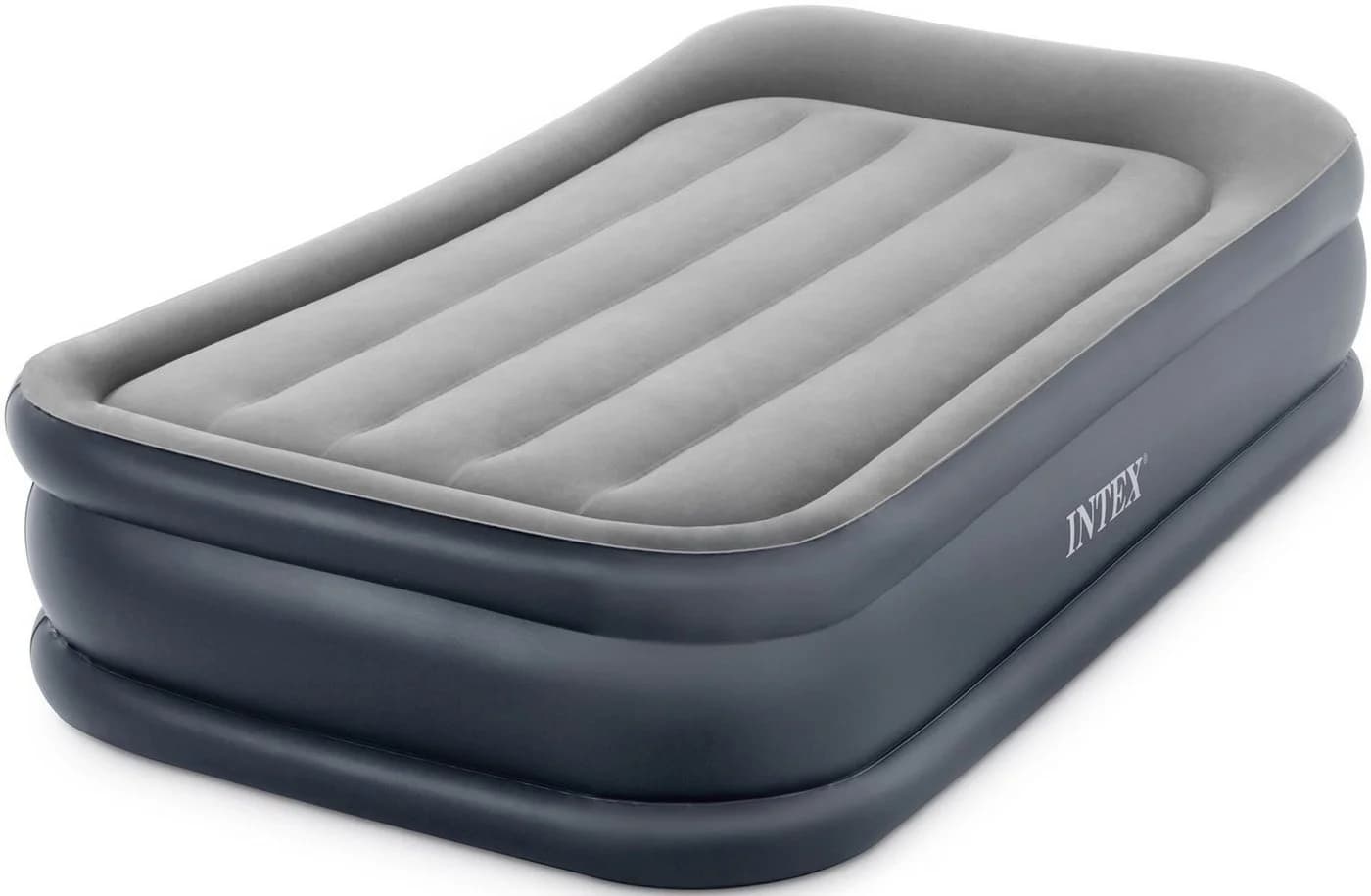 INTEX Luftbett DuraBeam Deluxe Pillow Rest Grau mit integrierter Pumpe - Bild 2