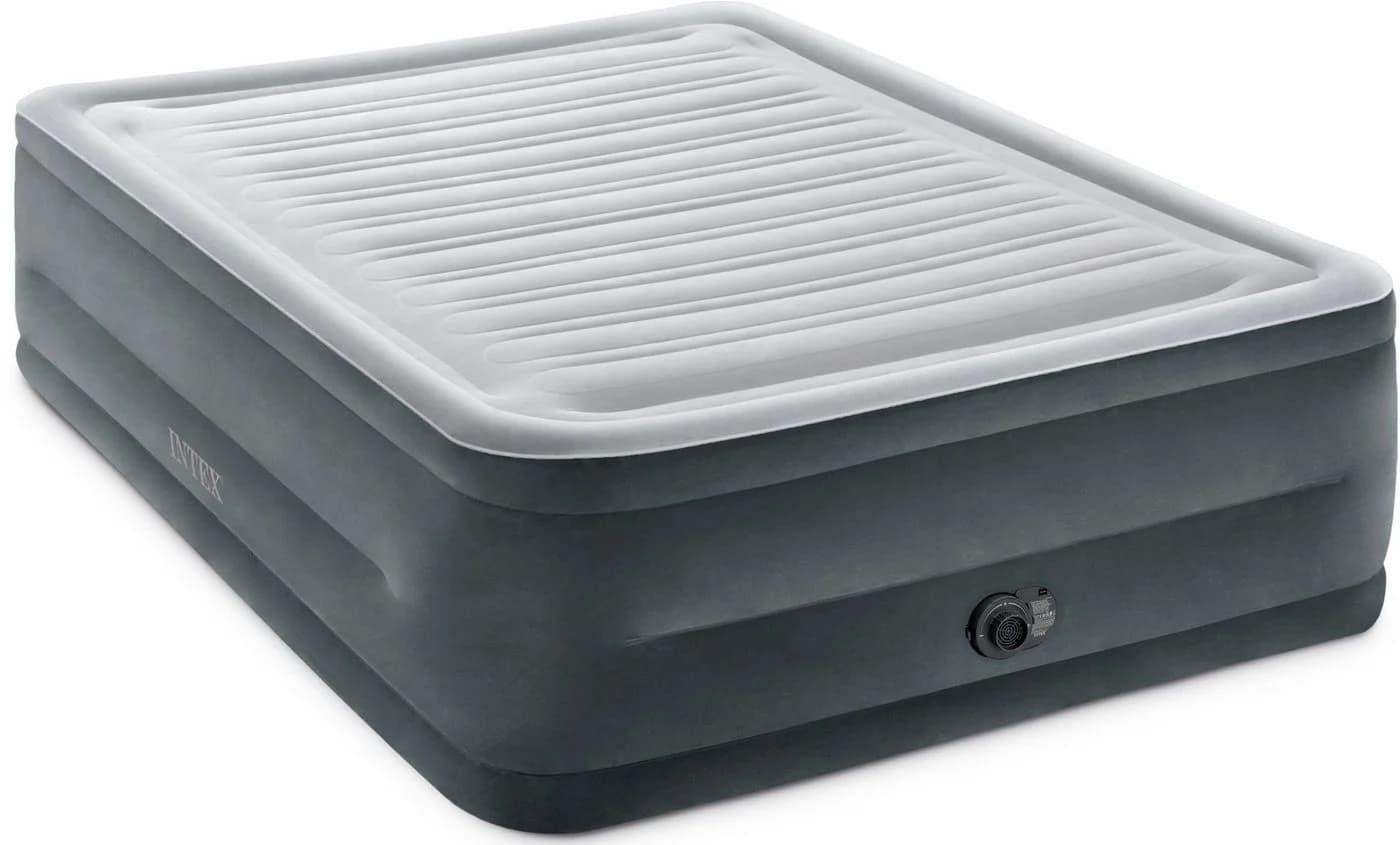 INTEX DuraBeam ComfortPlush High-Rise Luftbett Grau mit Elektropumpe - Bild 5