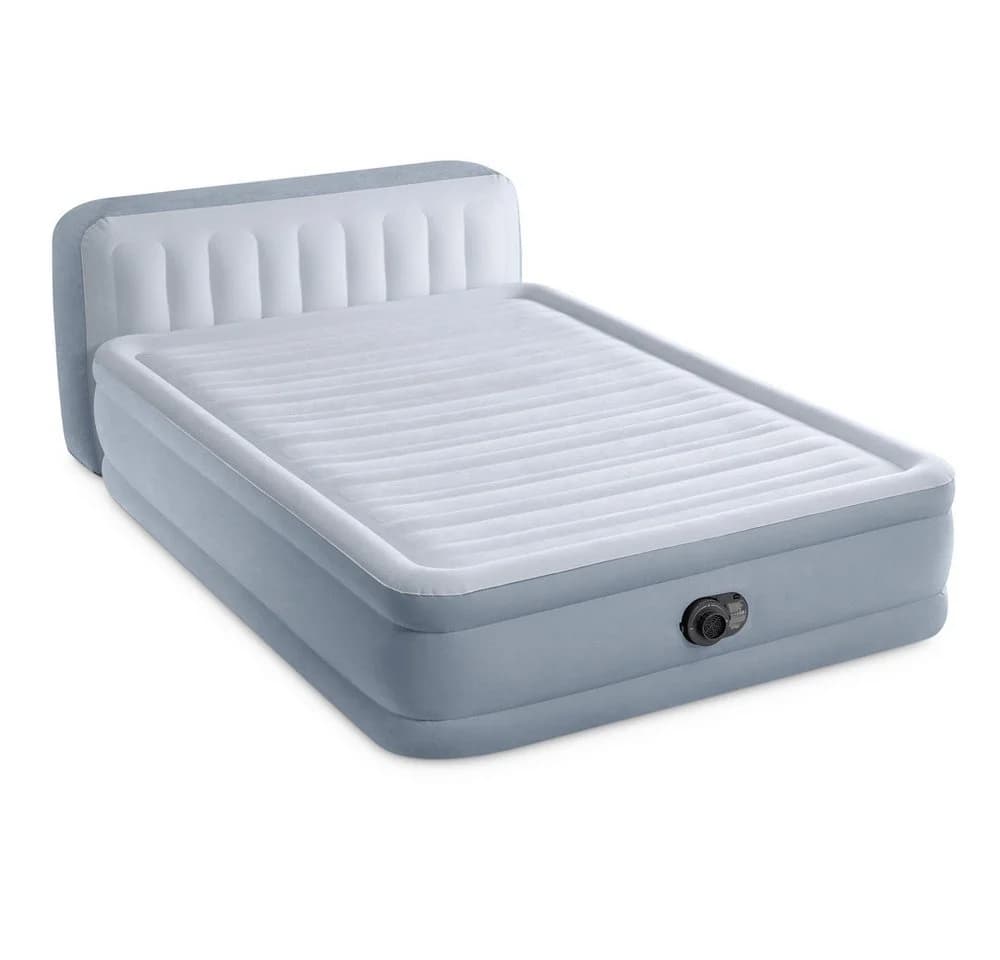INTEX DuraBeam Plush Headboard Luftbett Queen Grau-Blau mit Pumpe - Bild 4