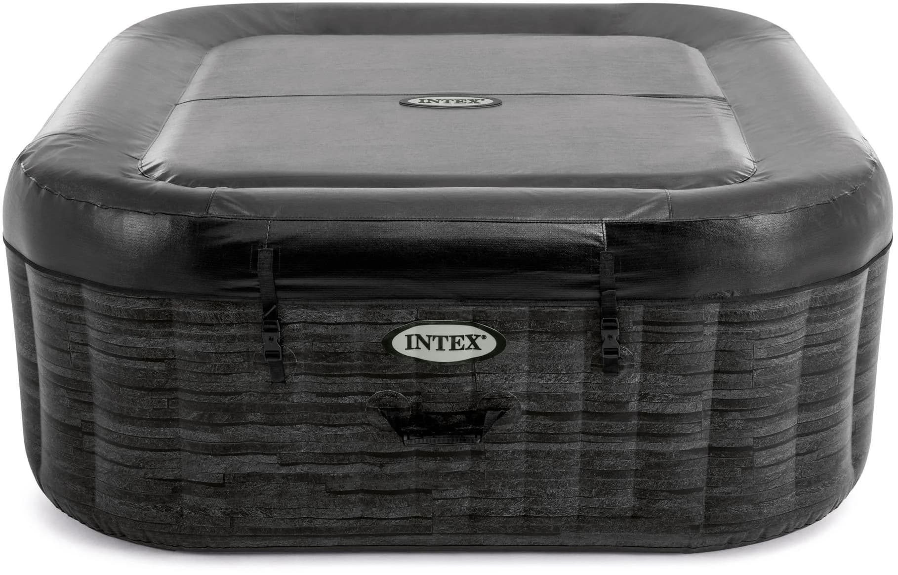 Intex PureSpa Greystone Deluxe 4P Aufblasbarer Whirlpool Grau