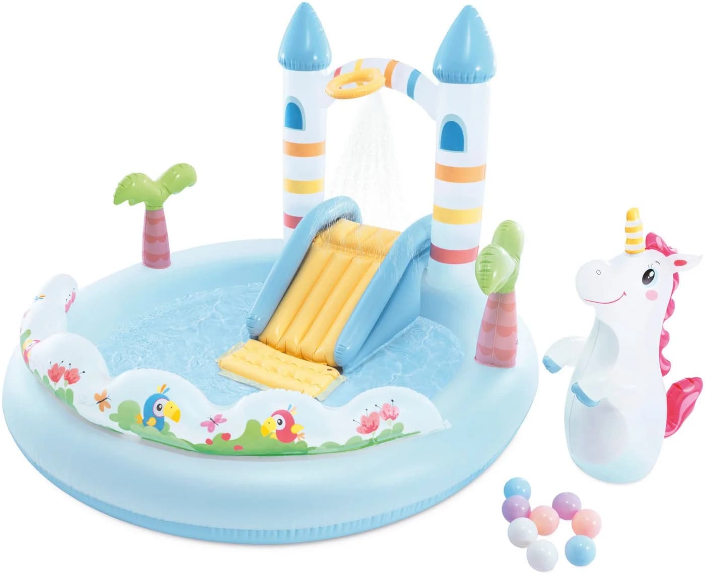 Intex Planschbecken Playcenter Unicorn Castle Bunt mit Rutsche - Bild 4