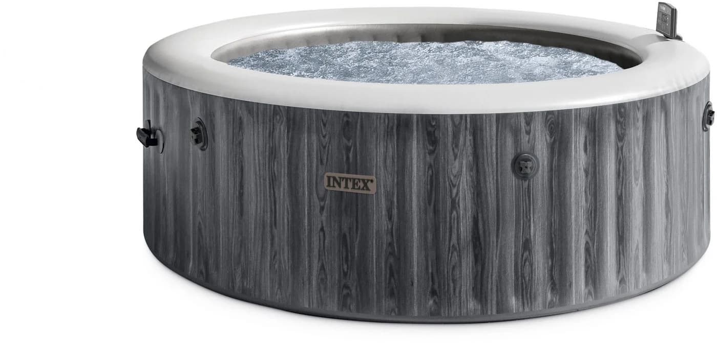 Whirlpool INTEX Greywood Deluxe Grau mit Holzmaserung 165 cm Durchmesser - Bild 3