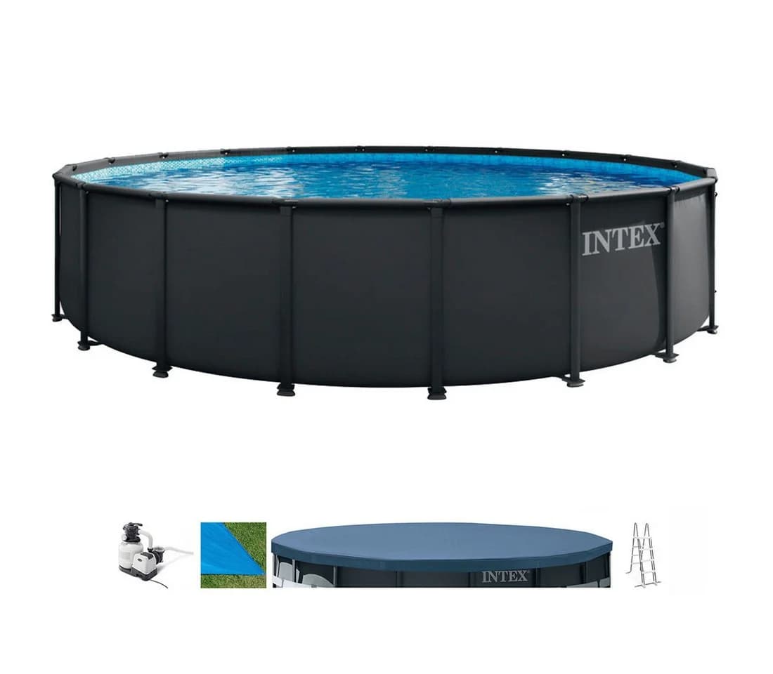 Intex Framepool Ultra XTR Frame Set 610x122 cm Grau/Blau - Bild 2
