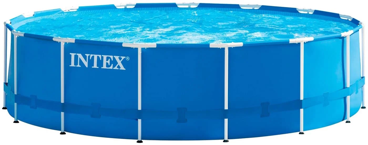 Intex Framepool Metal Frame 457x122 cm Blau mit Filter & Leiter