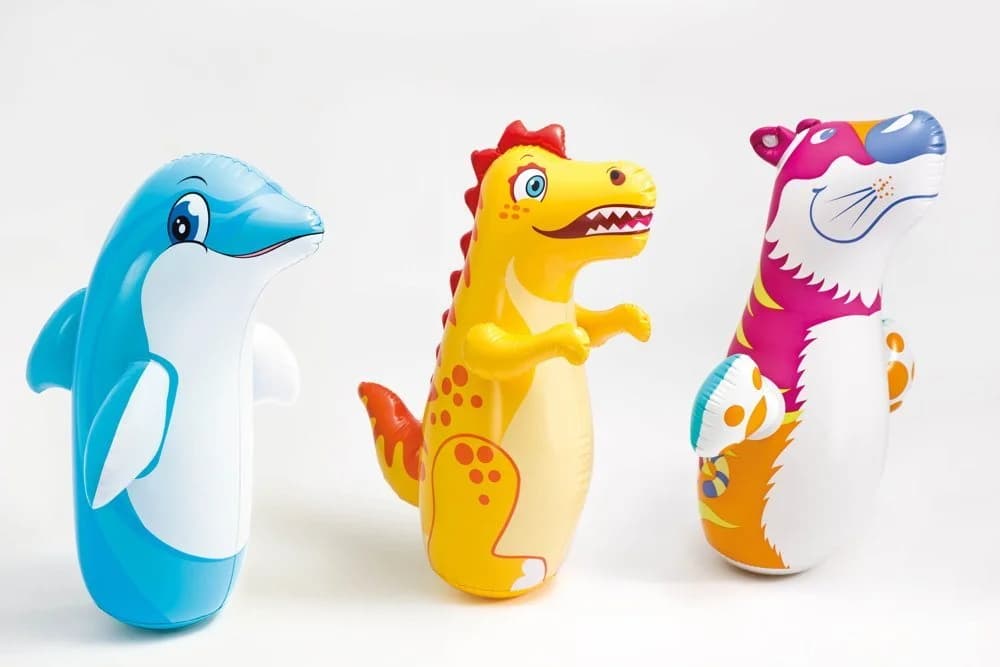 Intex Aufblasbare Schwimmfigur Bop Bags Delfin, Dino, Tiger Figur