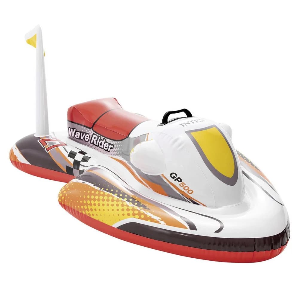 Intex Schwimmtier Wave Rider Ride-On Aufblasbarer Jetski Bunt