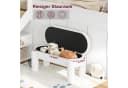 EUGAD Sitzbank (1-St) mit Stauraum, Polsterbank aus Teddystoff, 250 kg belastbar Bild 4