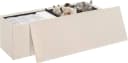 EUGAD Sitzbank mit Stauraum Weiß/Beige 200 kg belastbar Bild 2