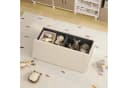 EUGAD Sitzbank mit Stauraum Weiß/Beige 200 kg belastbar Bild 5