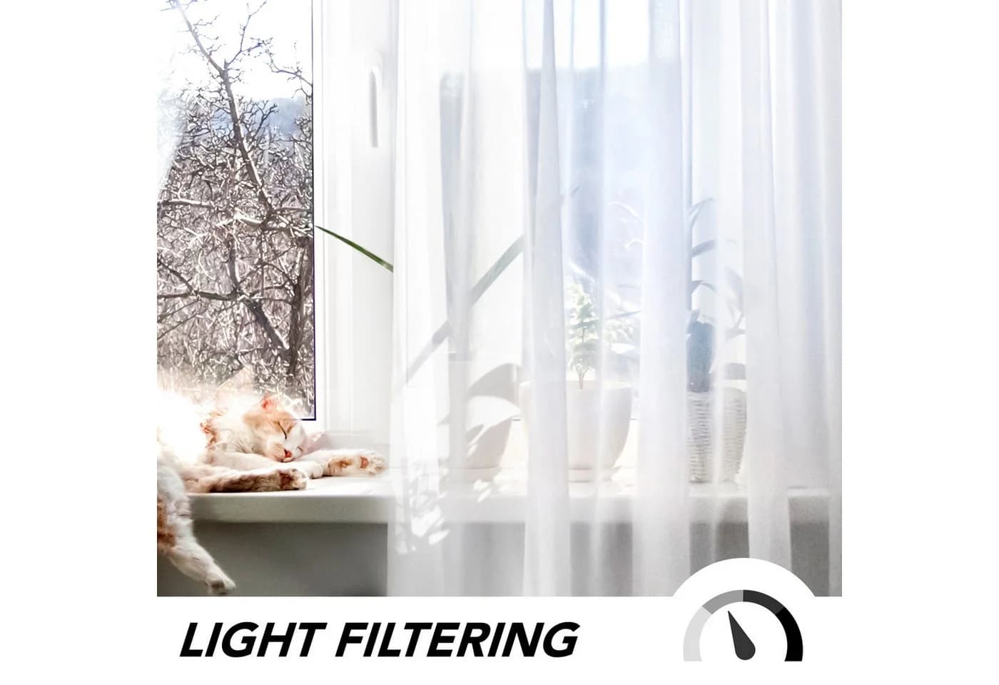 Deconovo Vorhang Gardinen Kräuselband Wohnzimmer Transparent 2er Set