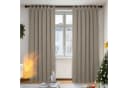 Deconovo Verdunkelungsvorhang 2er Set Beige Blickdicht Bild 1