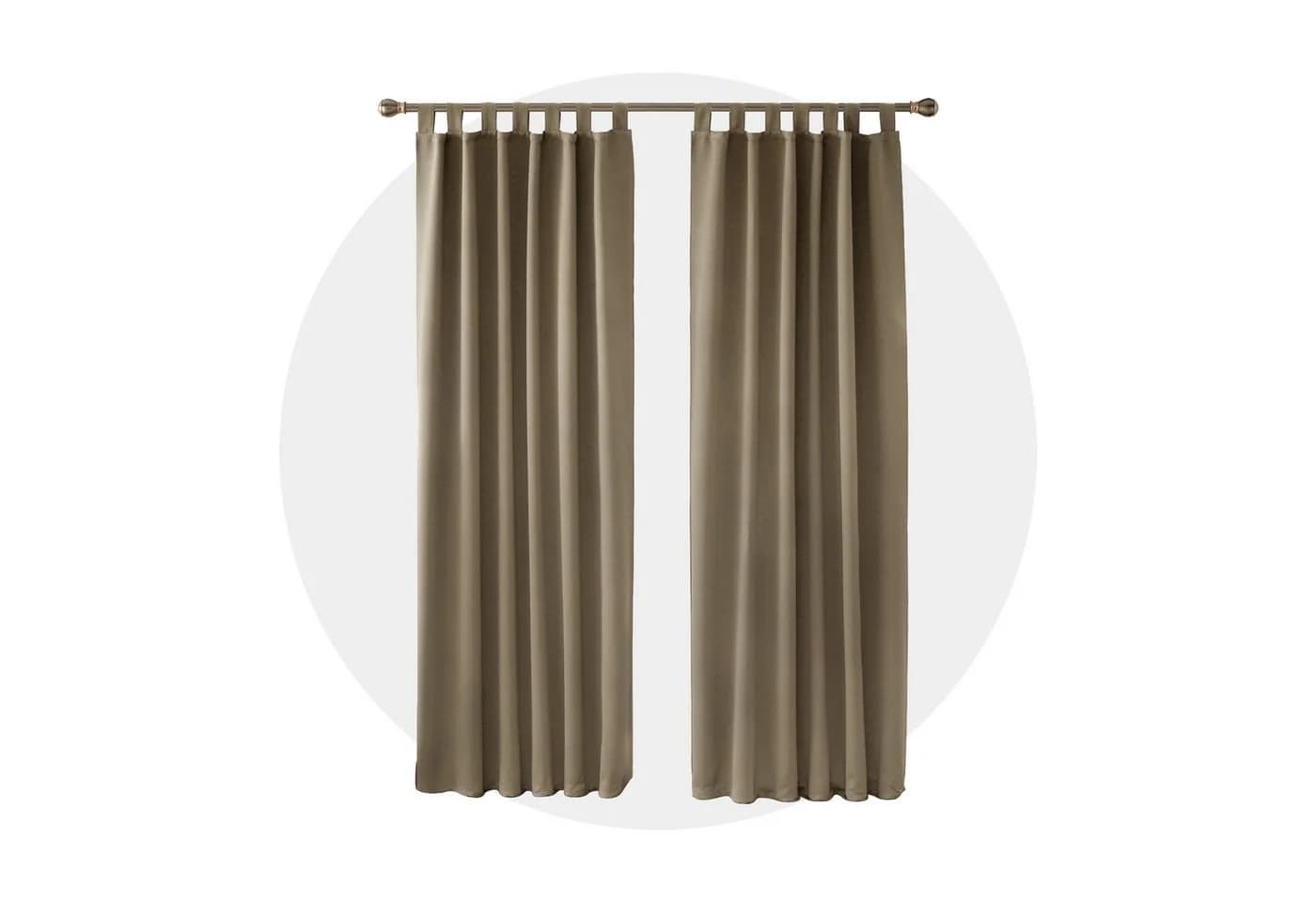 Deconovo Verdunkelungsvorhang 2er Set Beige Blickdicht - Bild 3
