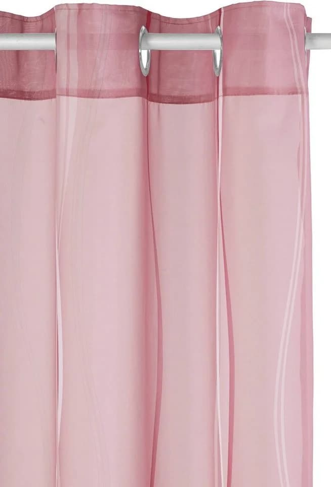 OTTO home Gardine Dimona 2er-Set Rosé Transparent Voile Ösen - Bild 4