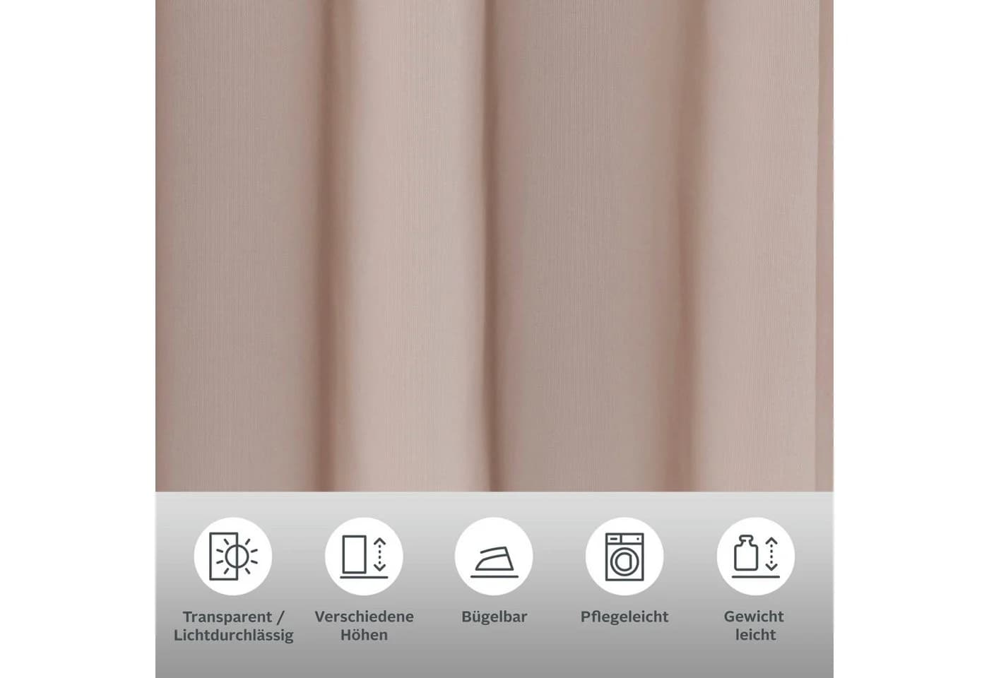 Gardine OTTO HOME XANA Grau Taupe 145x175cm - Bild 3