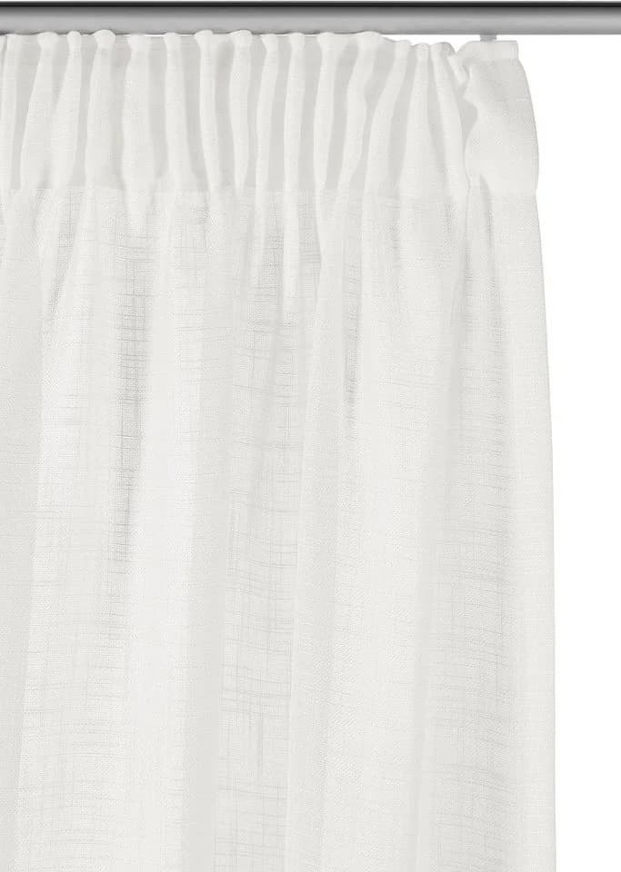 LeGer Home by Lena Gercke Gardine Marusha Weiß Einfarbig Halbtransparent - Bild 5