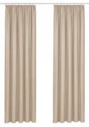 OTTO HOME Vorhang Raja 2er-Set Beige Kräuselband Blickdicht Bild 1