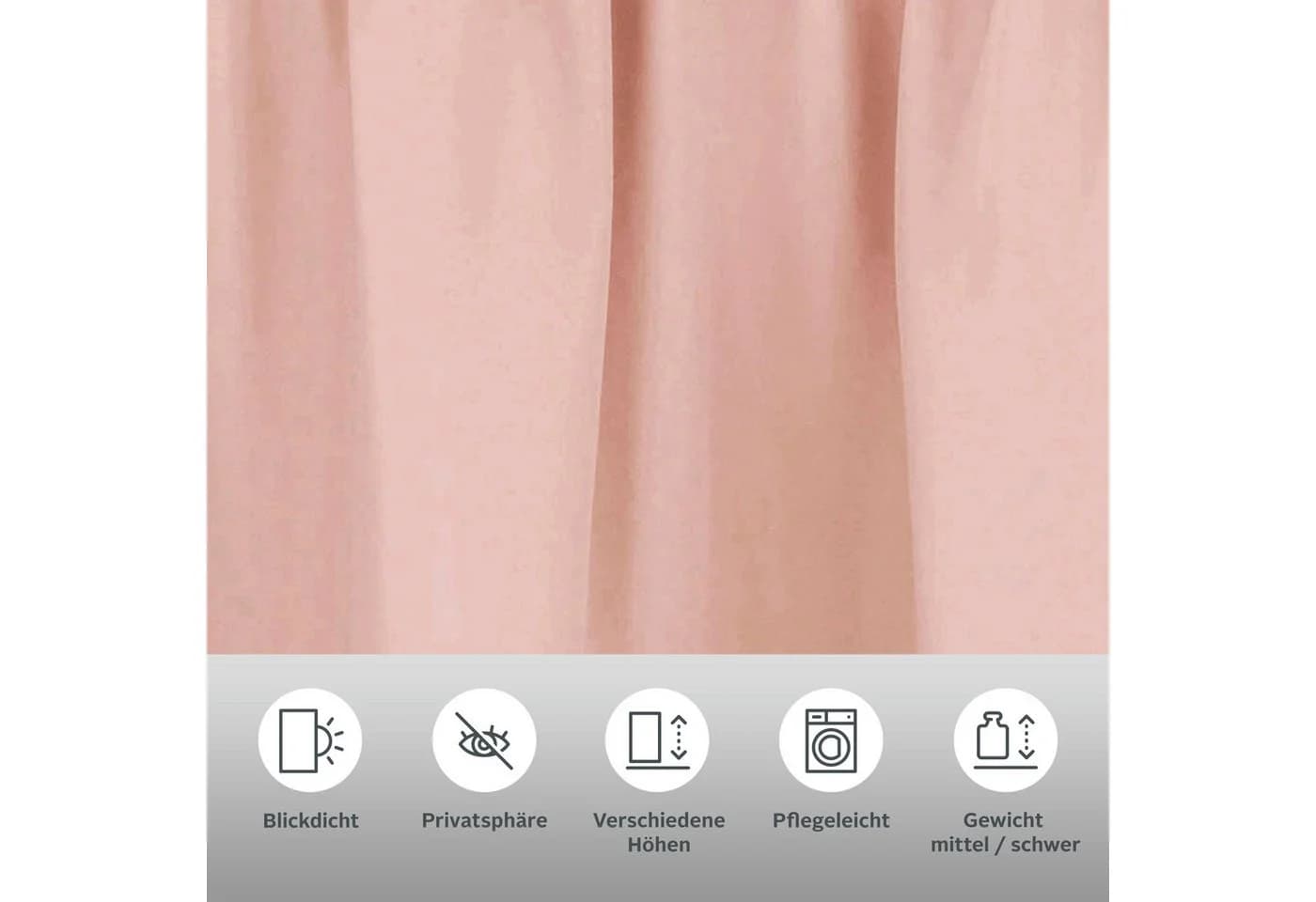 OTTO HOME Vorhang Raja Rosa 2er-Set Kräuselband - Bild 3