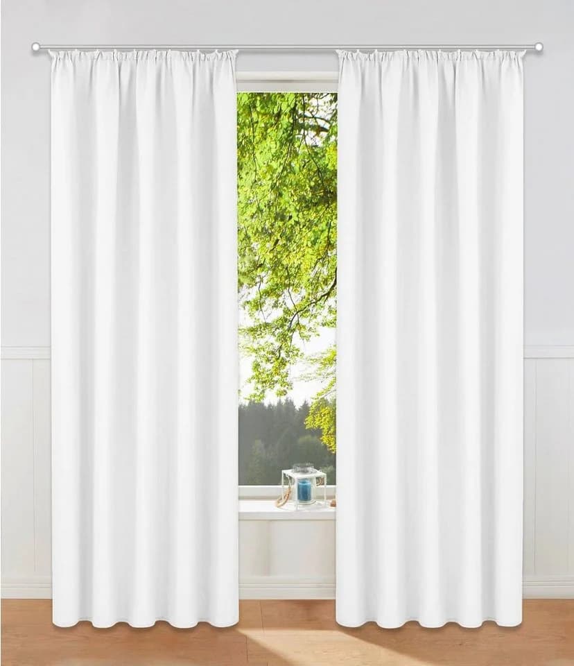 OTTO HOME Vorhang Raja Weiß 2er-Set Kräuselband Modern - Bild 2