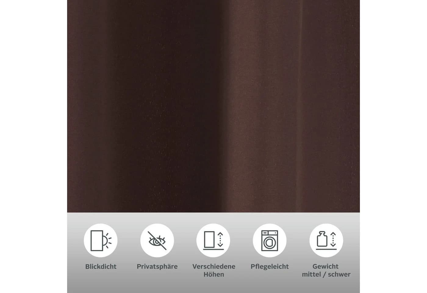 OTTO HOME Vorhang Raja Braun 2er-Set Modern - Bild 3