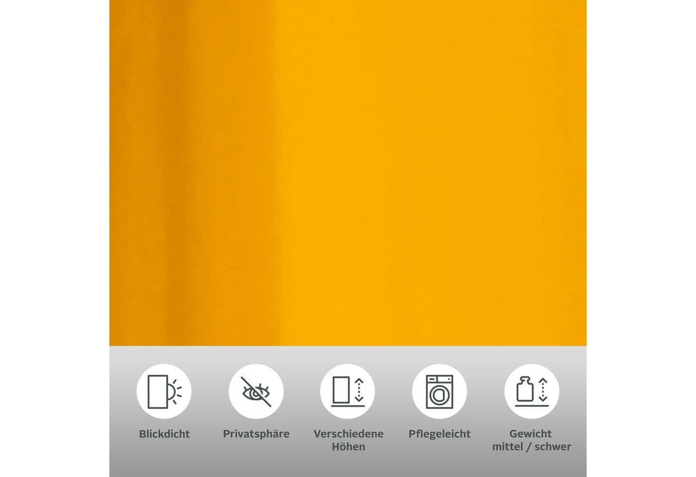 OTTO HOME Vorhang Raja Grau Messingfarben 2er-Pack Blickdicht - Bild 3
