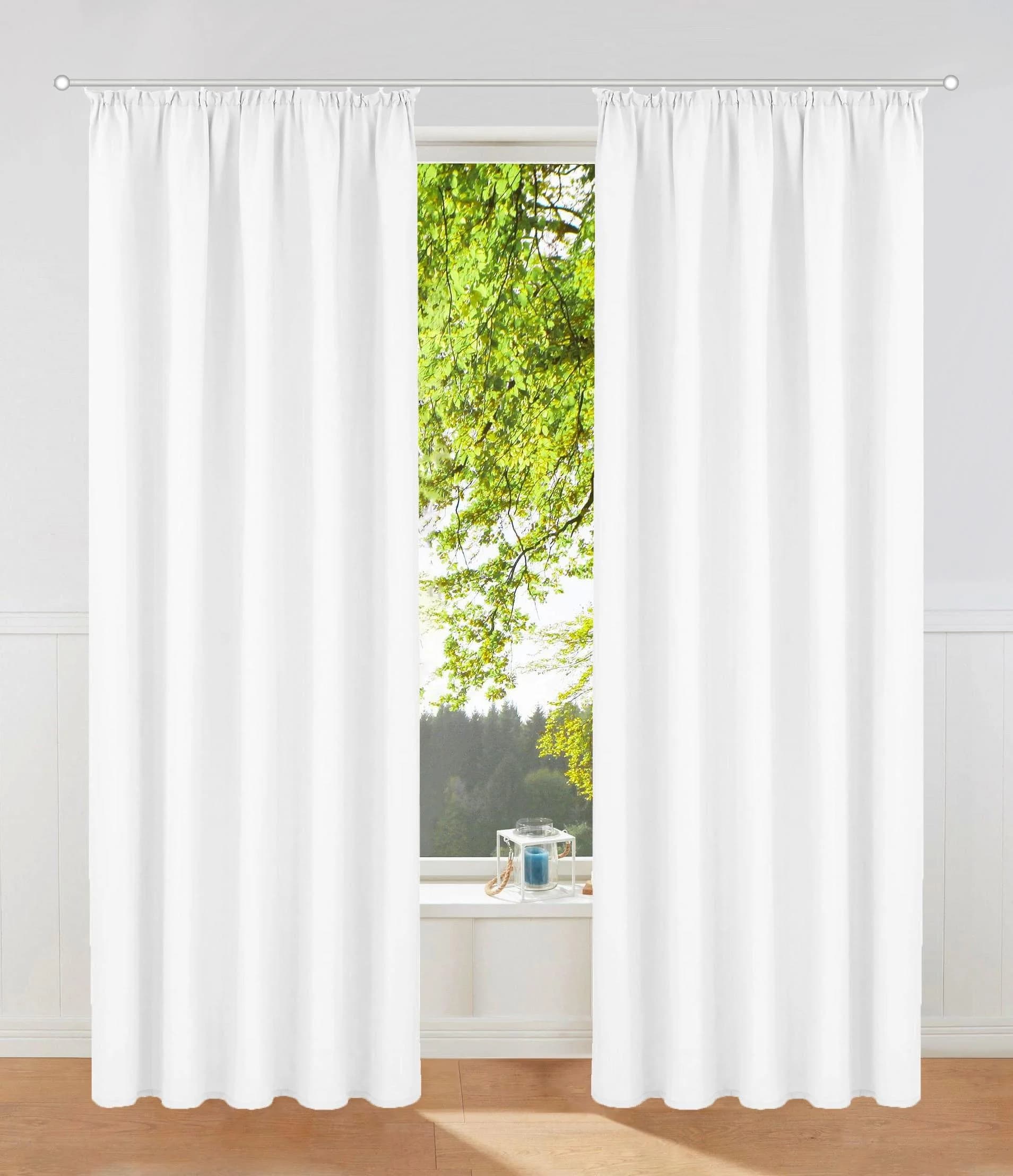 OTTO HOME Vorhang Raja Weiß 2er-Pack Blickdicht Ösen