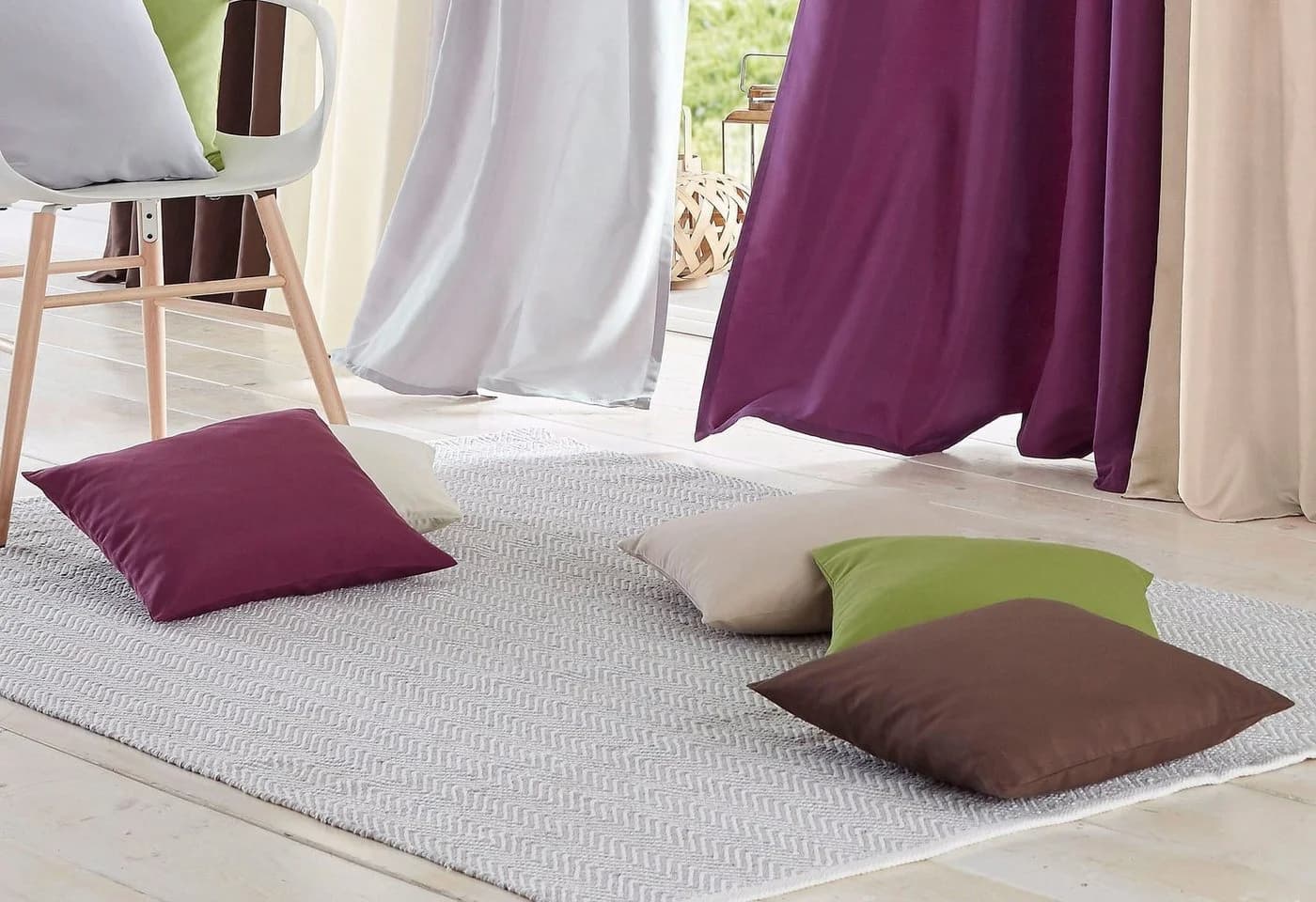 OTTO home Dekokissen Raja 2er-Set silbergrau Polyester - Bild 5