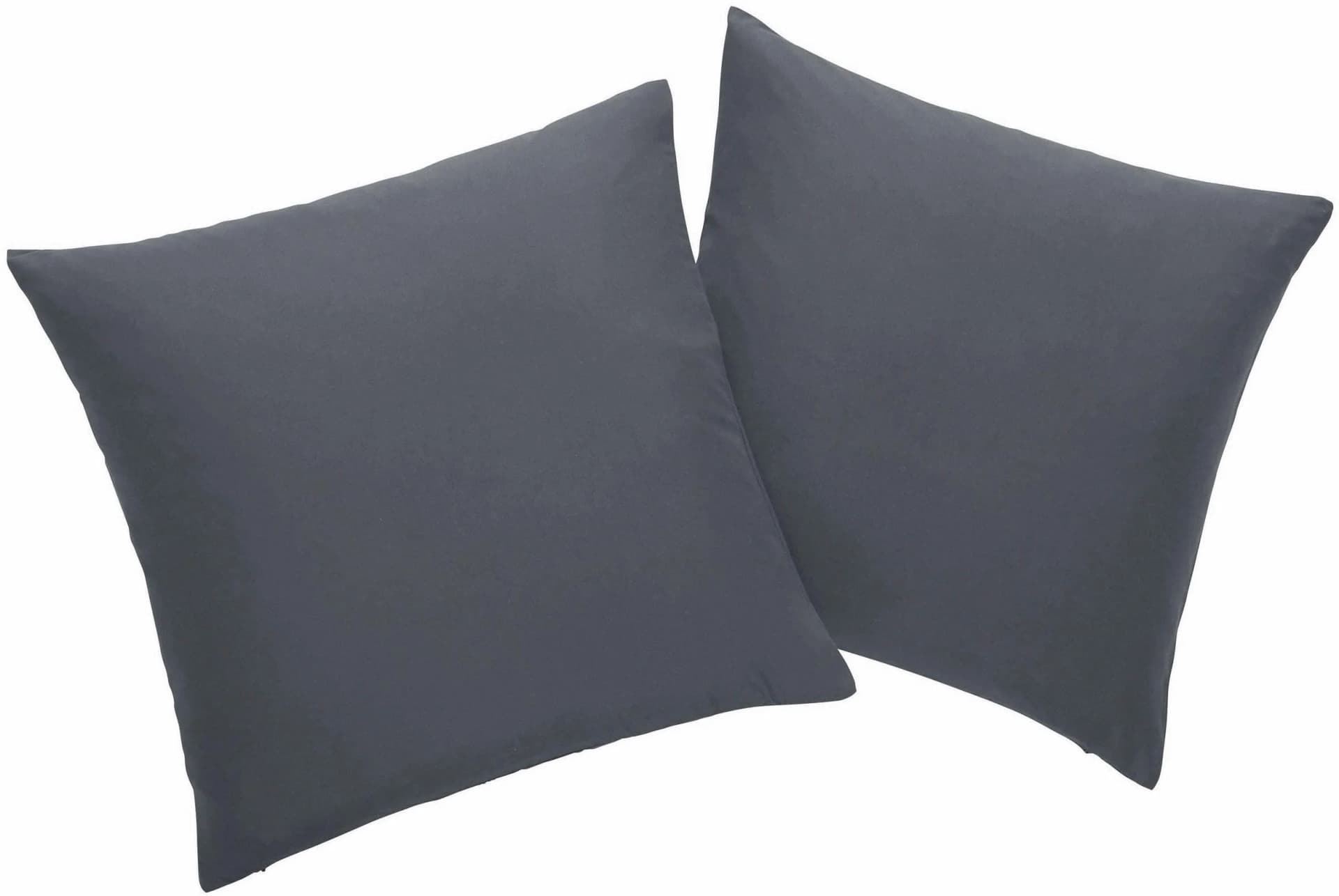 Bruno Banani Dekokissenhüllen Lagan 2er Set Anthrazit 40x40 cm - Bild 3