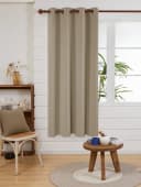 Deconovo Verdunkelungsvorhang Taupe Blickdicht mit Ösen Bild 1