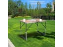 EUGAD Campingtisch höhenverstellbar klappbar MDF Aluminium Stahl Bild 1