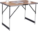 EUGAD Campingtisch höhenverstellbar klappbar MDF Aluminium Stahl Bild 3