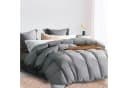 Elemuse Federbettdecke Ganzjahresdecke Grau 100% Baumwolle Bild 2