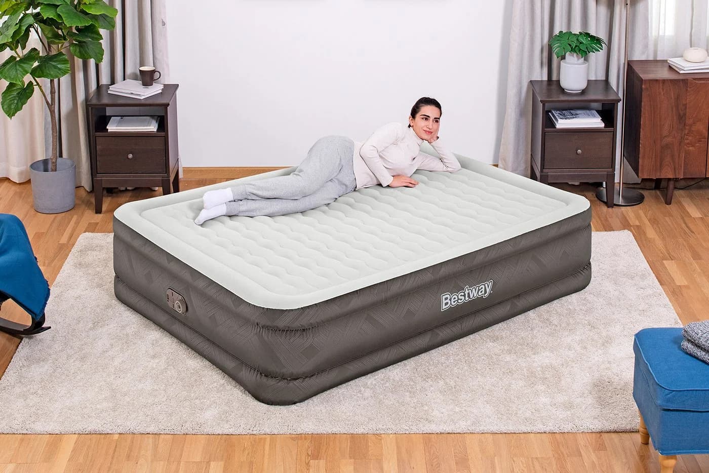 Bestway Luftbett Fortech Queen 69050 Grau Dunkelgrau - Bild 3