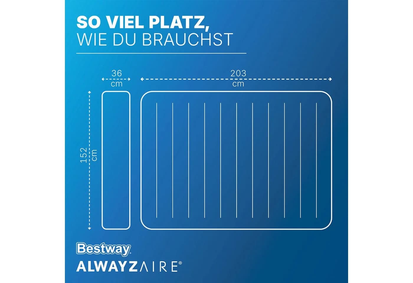 Bestway AlwayzAire Fortech Luftbett mit integrierter Pumpe - Bild 3