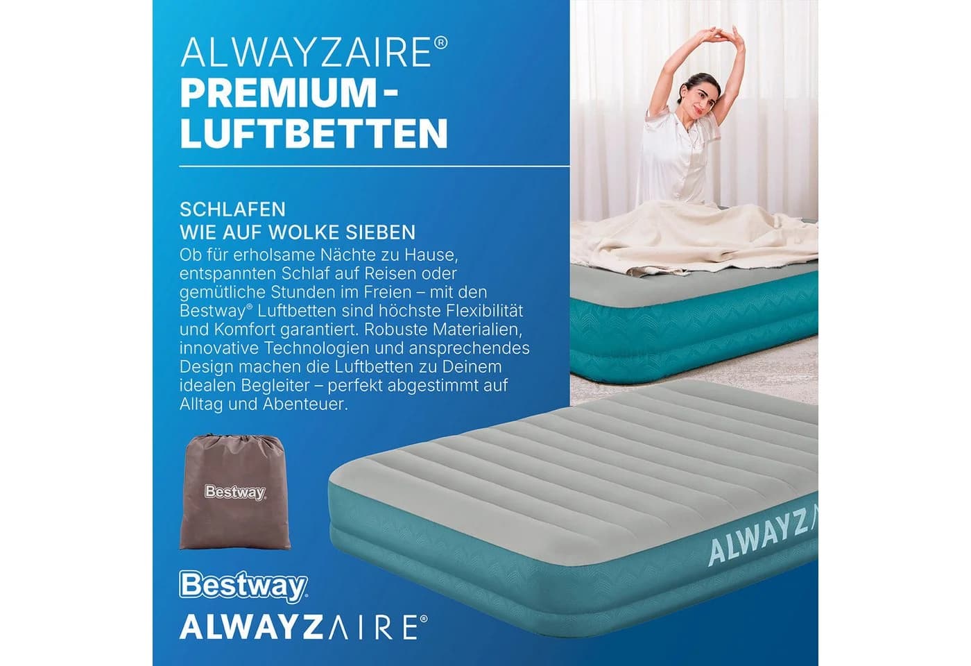 Bestway AlwayzAire Fortech Luftbett mit integrierter Pumpe - Bild 4