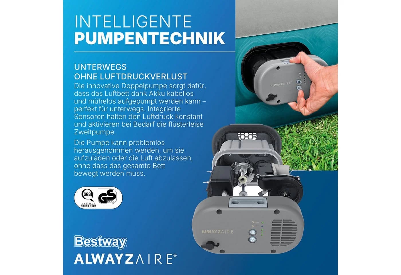 Bestway AlwayzAire Fortech Luftbett mit integrierter Pumpe - Bild 5