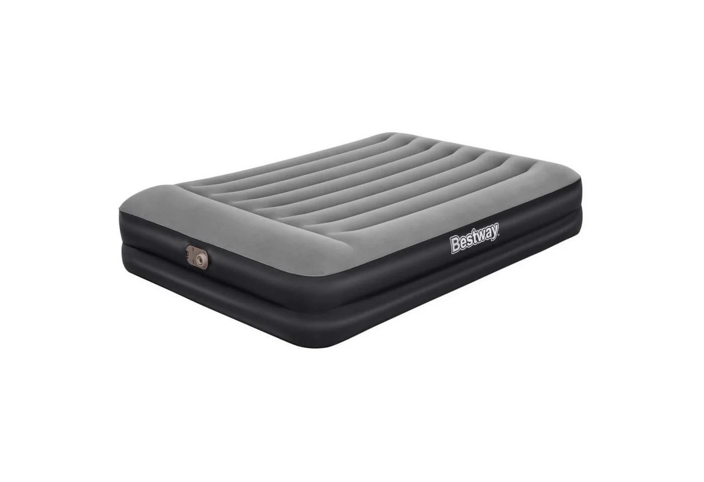 Bestway Luftbett Doppel mit Pumpe Grau Schwarz - Bild 4