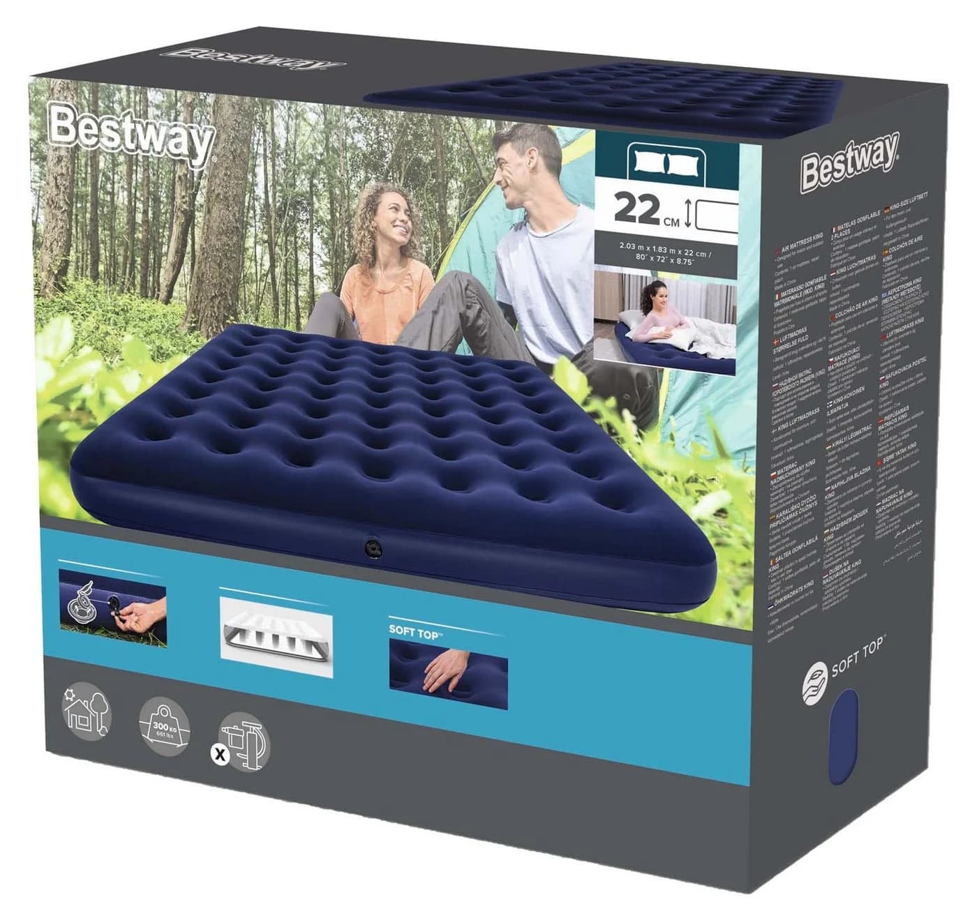 Bestway Doppelluftbett Blue Horizon 203x183 cm