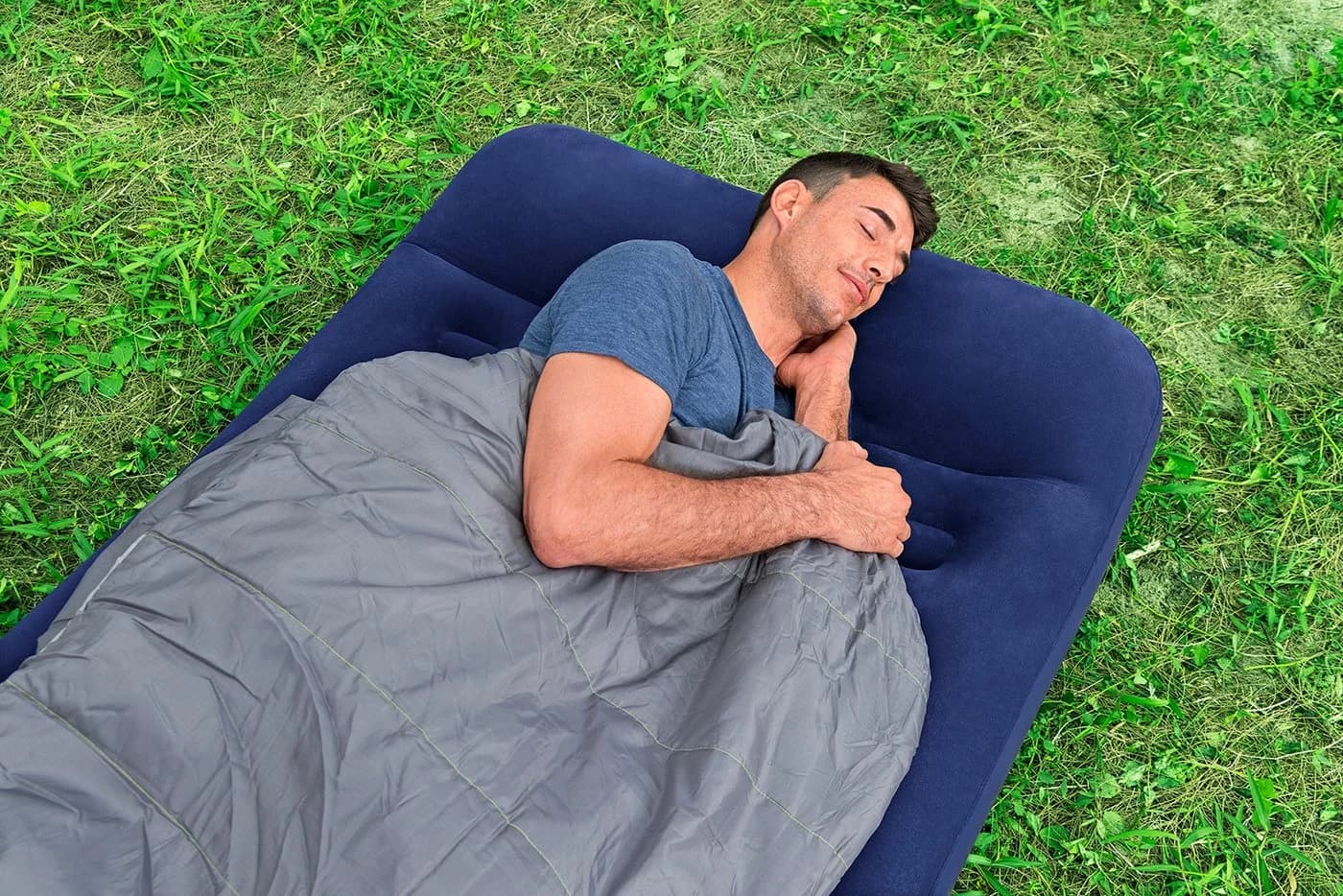 Bestway Single-Luftbett mit integrierter Fußpumpe - Bild 5
