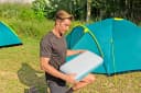 Bestway Alpinelite Luftkissen blau ergonomisches Design Bild 1