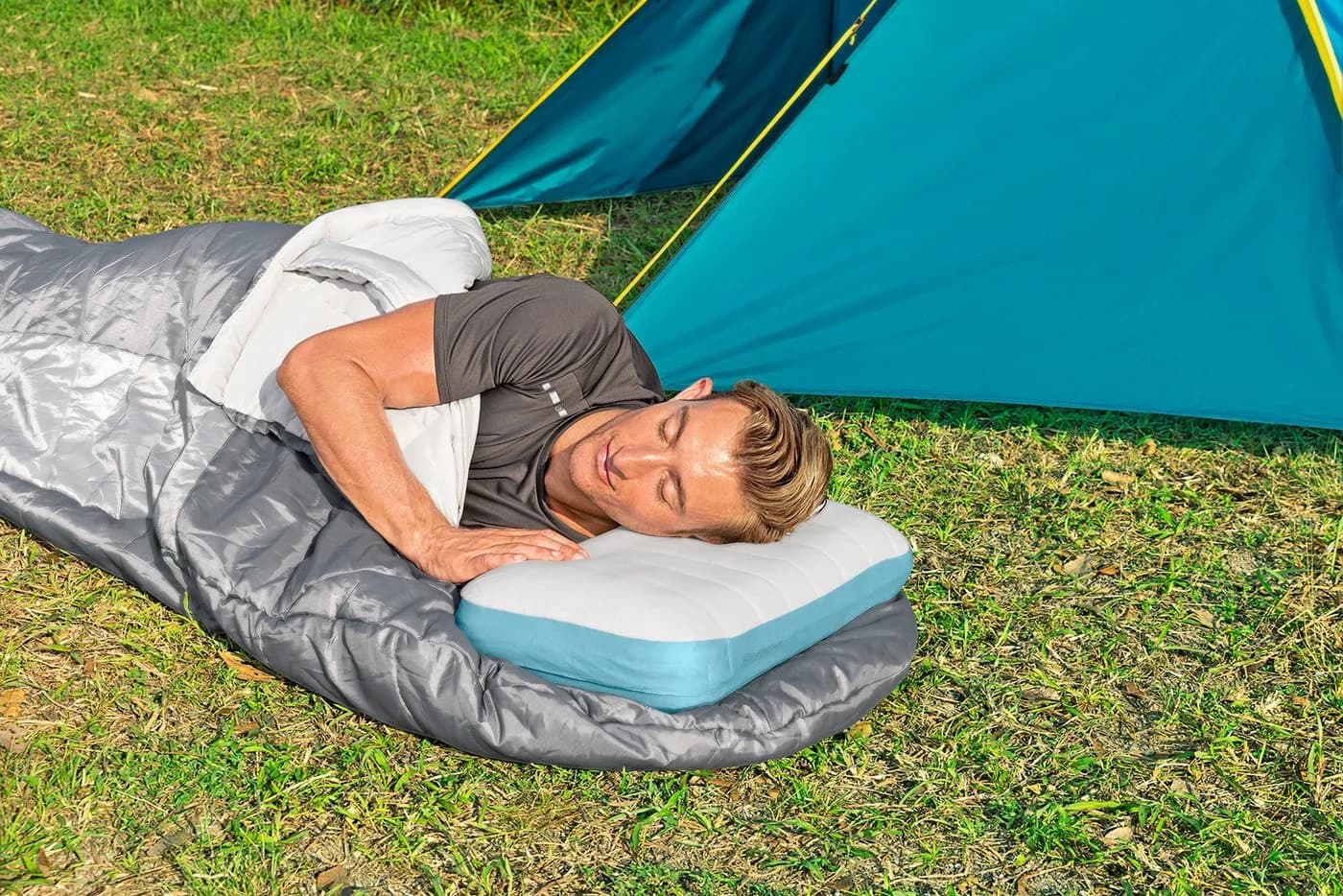 Bestway Alpinelite Luftkissen blau ergonomisches Design - Bild 4