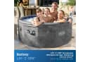 Bestway LAY-Z-SPA Carrara AirJet Whirlpool Grau App-Steuerung Bild 1
