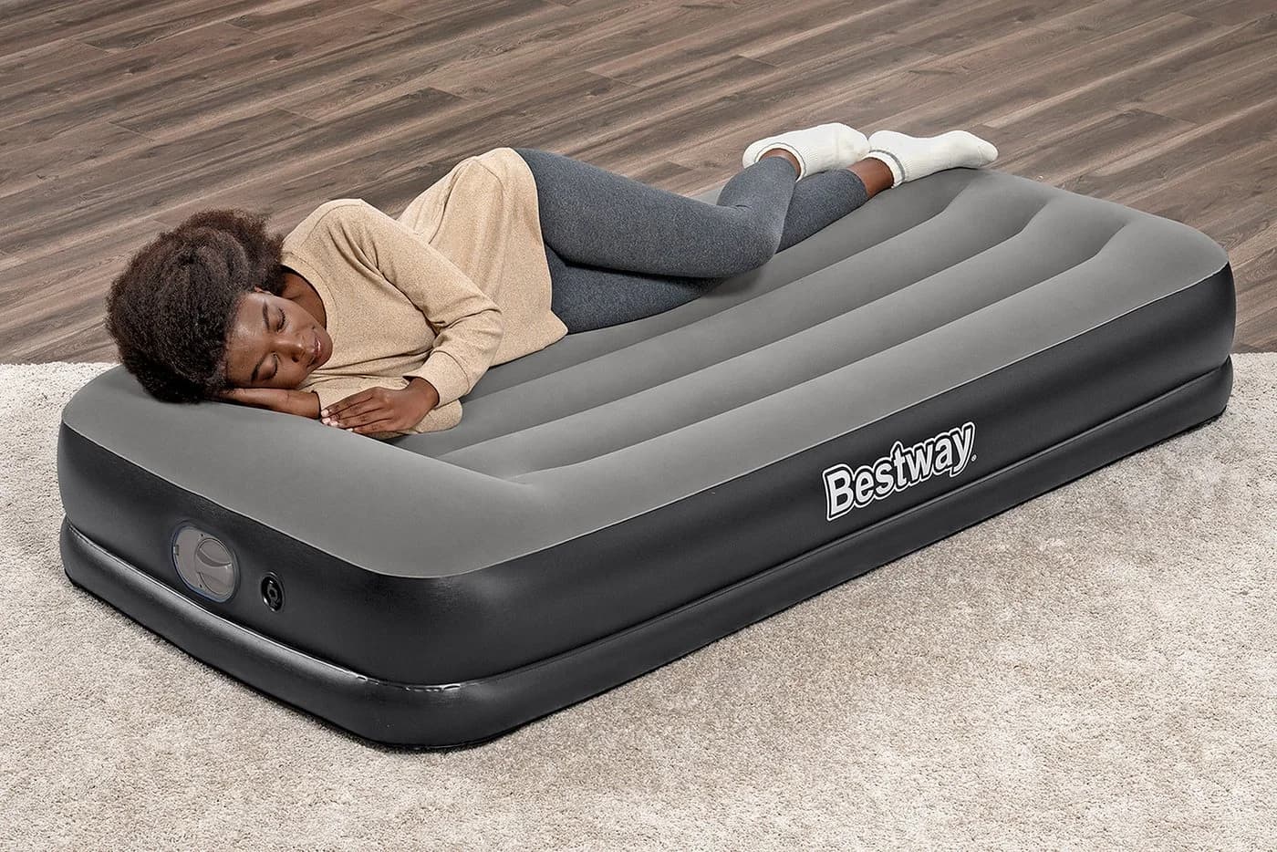 Bestway Luftbett TriTech mit USB-Elektropumpe Grau - Bild 5