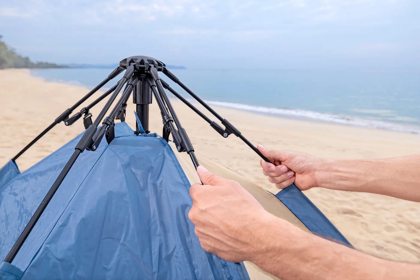 Bestway Strandmuschel Beach Dome™ mit SwiftClick™-System und UPF 80 Sonnenschutz - Bild 4