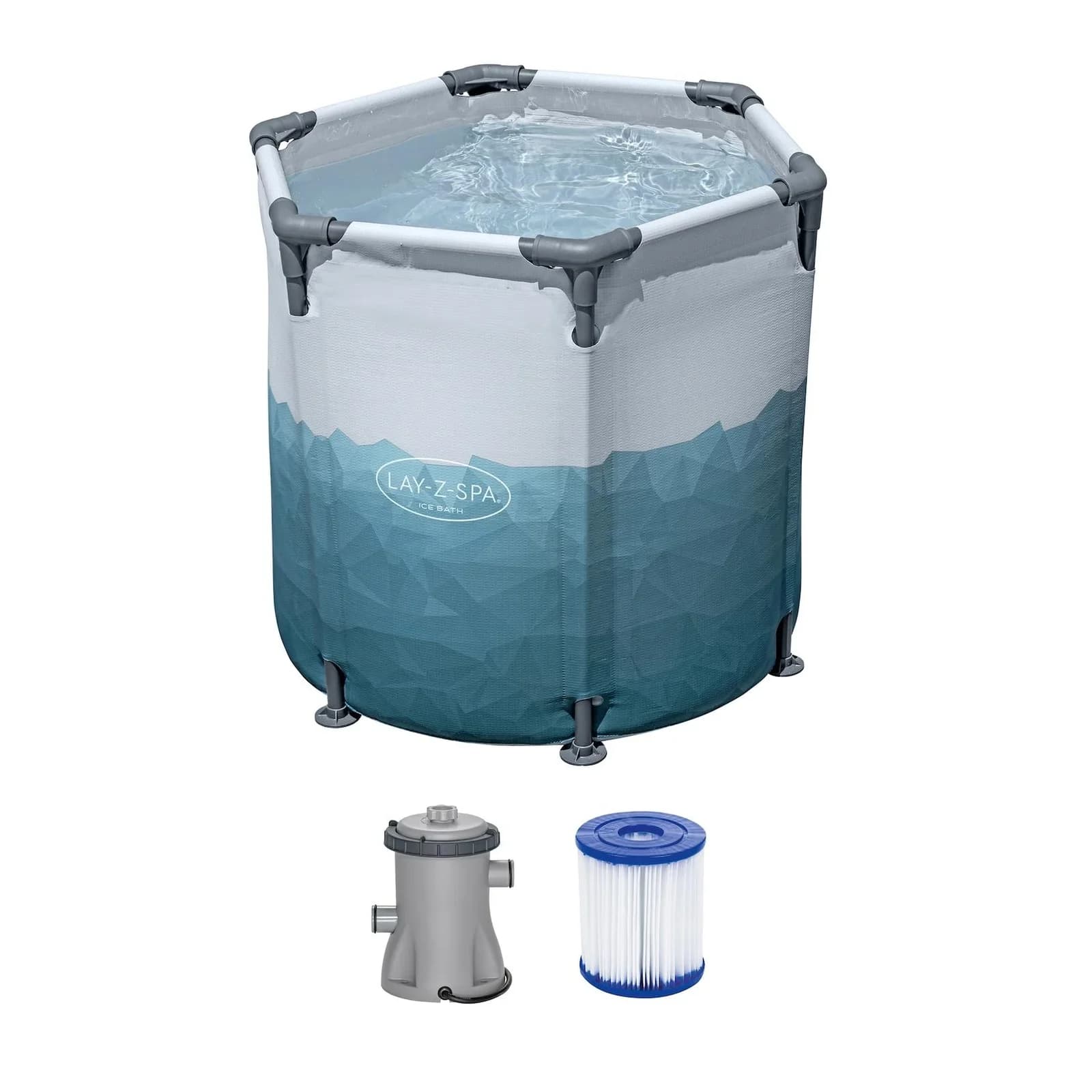 Bestway Badefass Hellblau Metall Kunststoff 80 cm RoHS Dekra