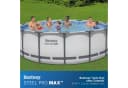 Bestway Framepool Steel Pro MAX™ Ø 427 x 122 cm Stahlrahmen Pool Grau Bild 1