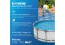 Bestway Framepool Steel Pro MAX™ Ø 427 x 122 cm Stahlrahmen Pool Grau Bild 4