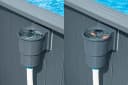 Bestway Hydrium Stahlwandpool Komplett-Set Grau Bild 4
