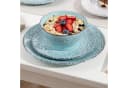 vancasso Geschirr-Set 16-tlg. Steingut Beige Blau Reliefmuster Bild 4
