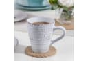 vancasso Geschirr-Set 16-tlg. Steingut Beige Blau Reliefmuster Bild 5